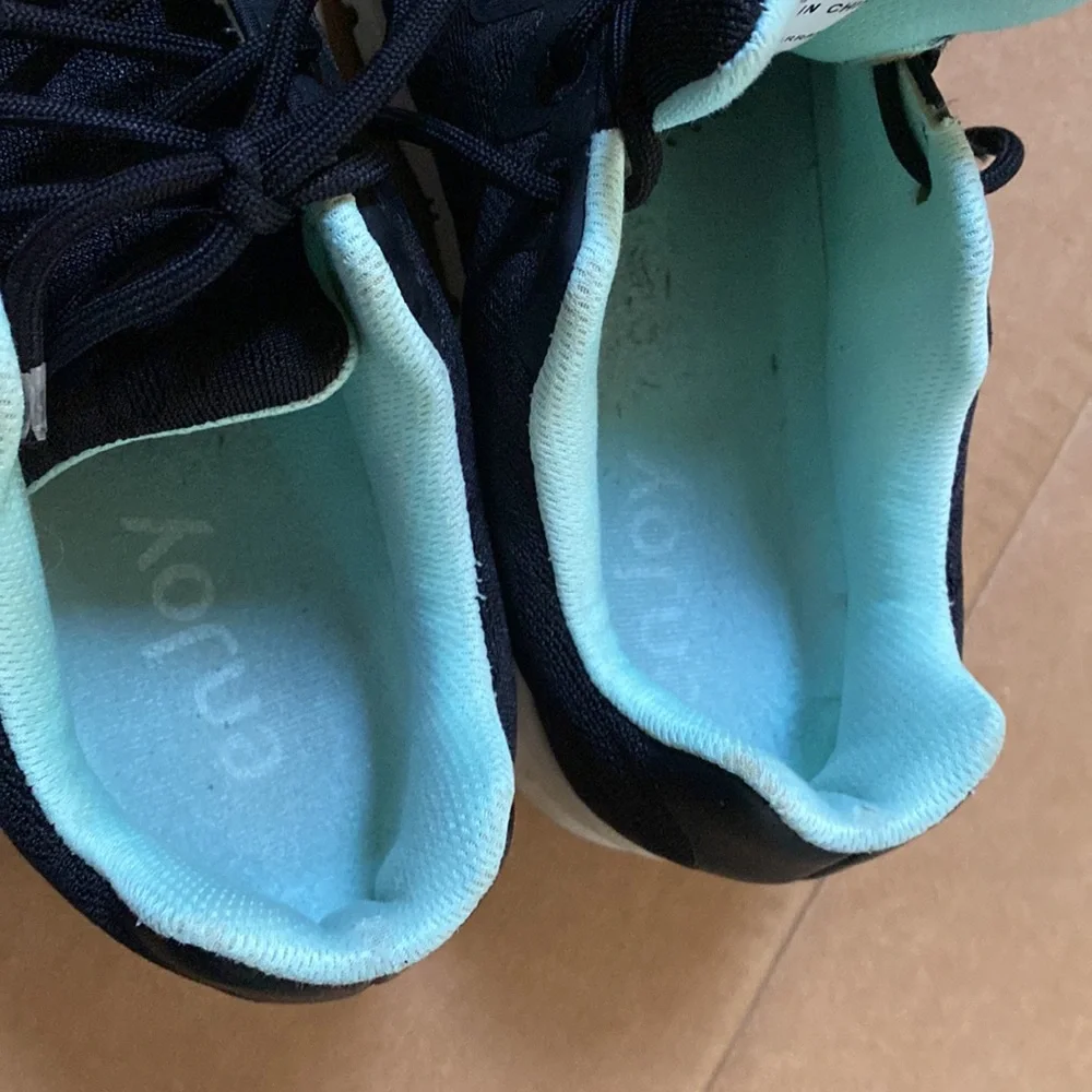 Footjoy black teal sneaker women size 7
